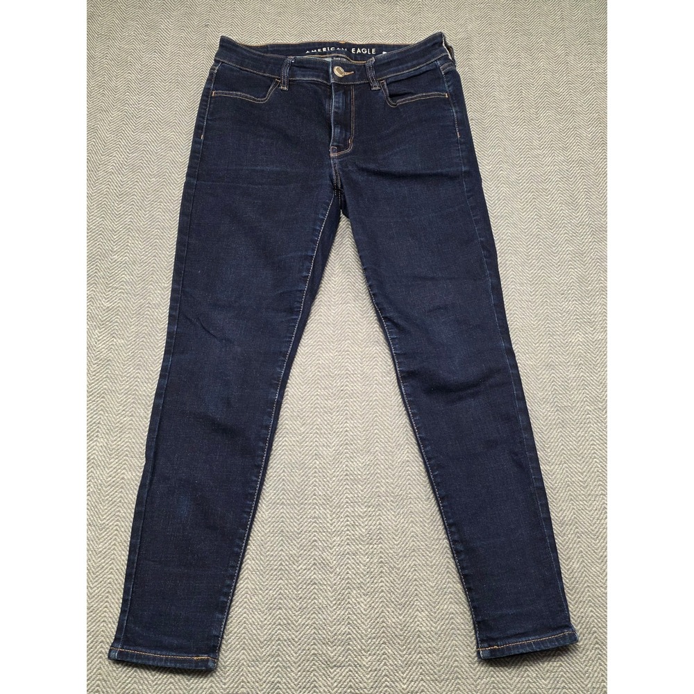 American Eagle Hi Rise Jegging Super Stretch Dark Wash Women‎ Jeans Size 2